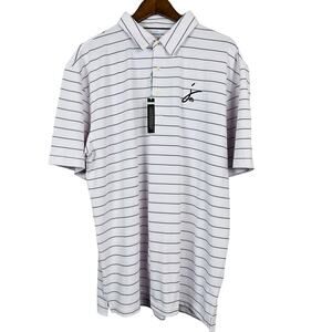 NEW! J. Rose Polo Shirt Stripe UPF 50 Short Sleeve - XL